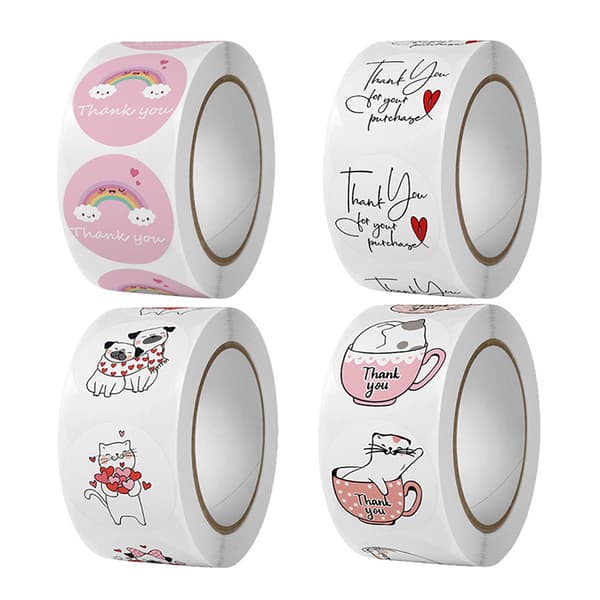 {hw}500 st Tack för ditt köp Stickers Scrapbooking Gracia A4 A4 A4