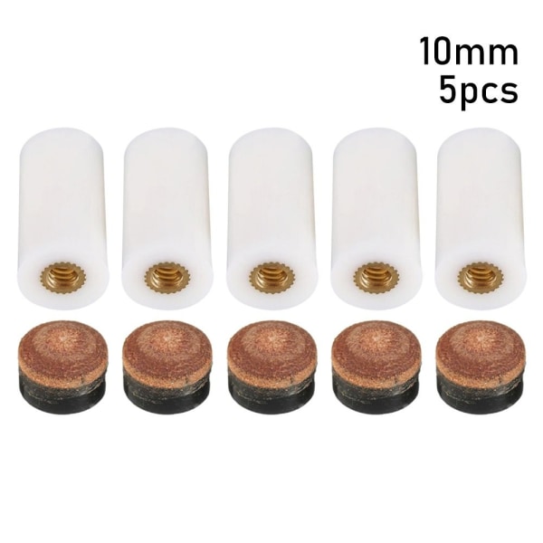 5 pcs/pack Pool cue tip Replacement tip 10MM 10MM