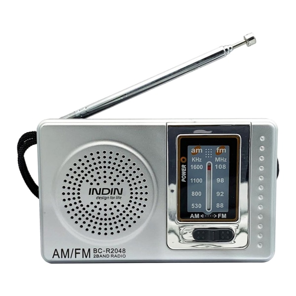 R2048 Retro battery powered radio with high sensitivity telescopic antenna reception - WELLNGS