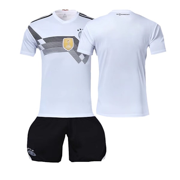 Tysk landslagströja hemmatröja fotbollströja set utan knäskydd no knee pads XL# no socks