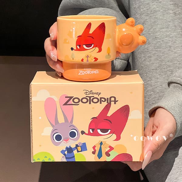 Zootopia Mugg 300ml | Tecknad Kaffekopp Gåva*300ml*blixt lightning 300ml