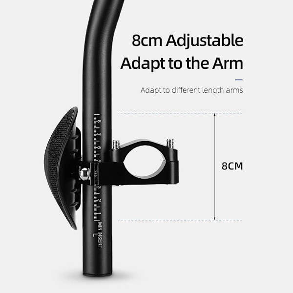 Cykelstøttestyr, cykelstøttestyr justerbart cykel triathlonstyr cykling TT-styr til landevejscykel MTB mountainbike, forlængerstyr