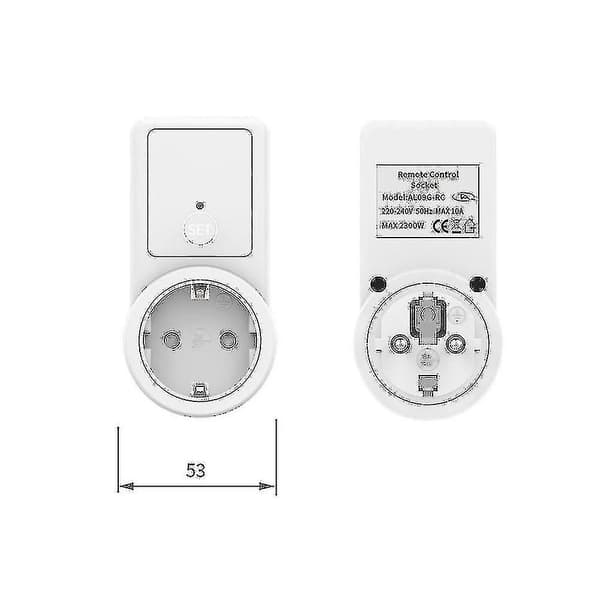 1-5x Trådløs Smart Fjernkontroll Bryter Plugg Socket Socket Eu Plugg