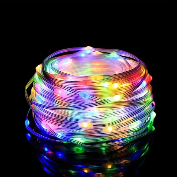 15M LED Bluetooth Fjärrkontroll USB Garland Lampa RGB Julbelysning 15M-150 led
