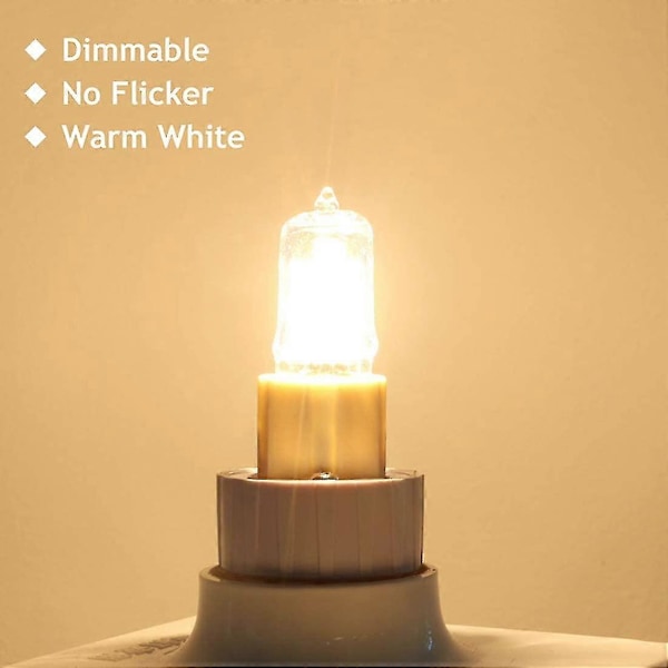 G9 Glödlampa 42W (44W) Dimbar Varmvit 2800K, G9 Halogenlampa För Inomhusbelysning 230V G9 Kapsellampor, 10-pack [Energiklass db