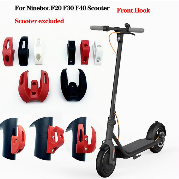 Scooter Front Hook Hanger til Ninebot F20 F30 F40 Elektrisk Scooter Værktøjskrog Skateboard Opbevaringskrog Tilbehør A Red