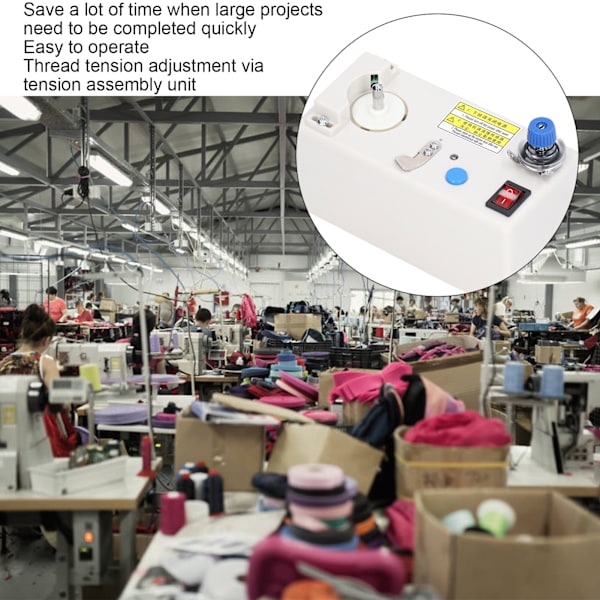 Spolevikler Intelligent Automatisk Tidssparende Broderimaskine Spolevikler Bred Spænding 110 til 240V EU Stik