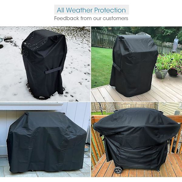 52 tums överdrag för Weber Spirit 200 och 300-serien utomhusgrillöverdrag kraftigt vattentätt överdrag foderresistent grill C 30 inches