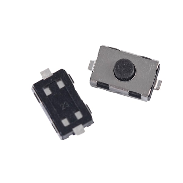 10 st 3*6*2.5 NO NC Mikrobrytare Tryckknappar Switch Mjuk Svart