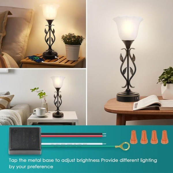 2-pack 3-vägs touchsensor dimmerbrytare