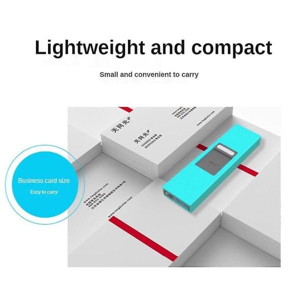 Mini selvforsvar lommelygte elektrisk stødoplader genopladelig vindafvisende udendørs (rød)