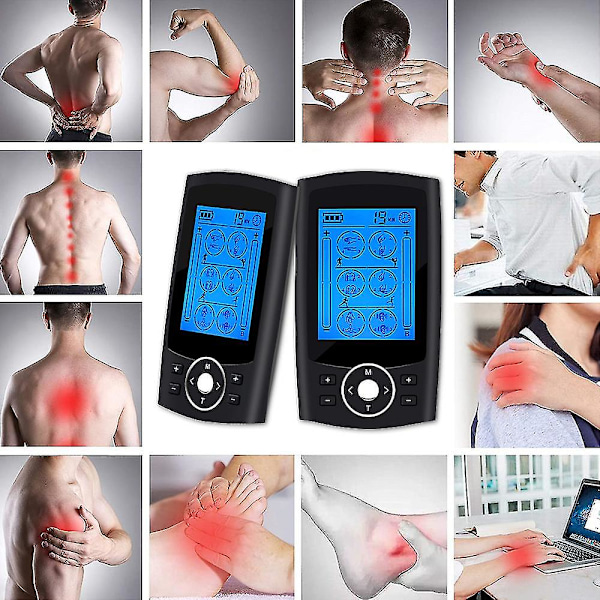 24 lägen hälsovård kroppsmassage elektrisk Ems muskelstimulator Tens av enheter elektronisk puls meridianer fysioterapi massageapparat