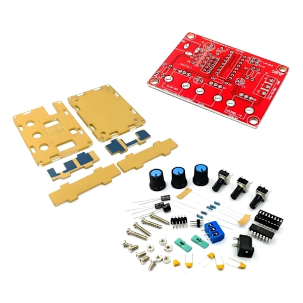 XR2206 DIY signalgenerator - tilbehørsett med deksel Funksjonsgenerator null - Parts with casing 0.09