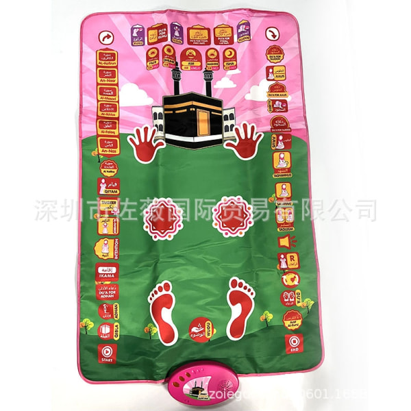 Interaktiv bönematta för barn och vuxna - Pedagogisk bönematta med MP3-spelare och elektronisk musik - Xin girl