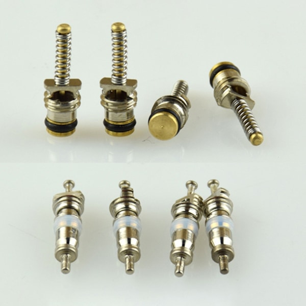 134 stk A/C Schrader-ventiler R12- R134a sett Air Conditioning Schrader-ventilkjerner Auto Cooling Schrader-ventilkjerner