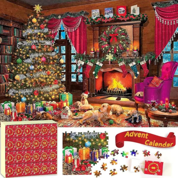 Julpussel, 1008 bitar Julkalender, pussel, 24 dagar Julhelg pussel A L