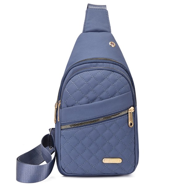 Lille Sling Rygsæk Kvinder Brysttaske Casual Messenger Taske Rejsetaske Lille Taske Blå-WELLNGS blue