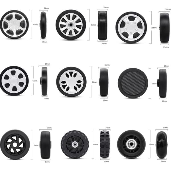 Erstatningshjul Koffert hjul 12 12(BT) 12 12