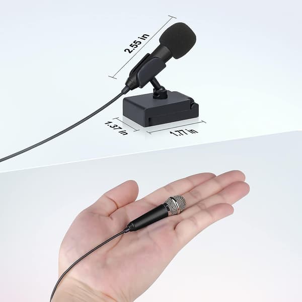 Mini kannettava laulu-/instrumenttimikrofoni - VÄRI: Musta
