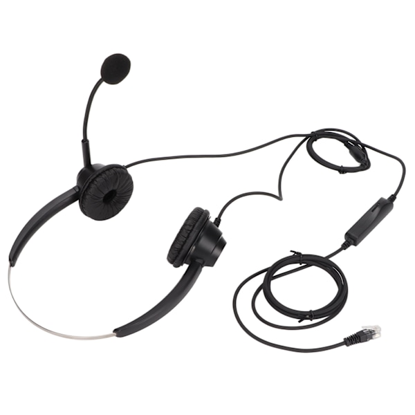 H360DRJ9MV RJ9 kontorsheadset Binauralt telefonheadset med justerbar högtalarvolym och mikrofonljud