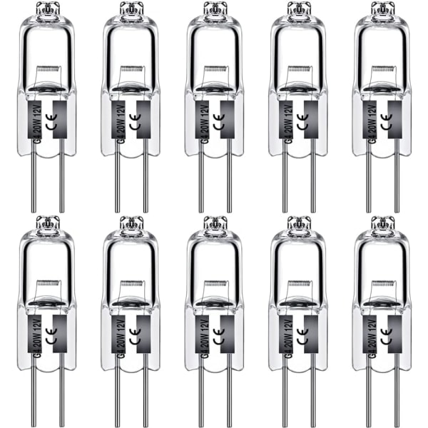 G4 halogenlampor 20W 20W 10 pcs