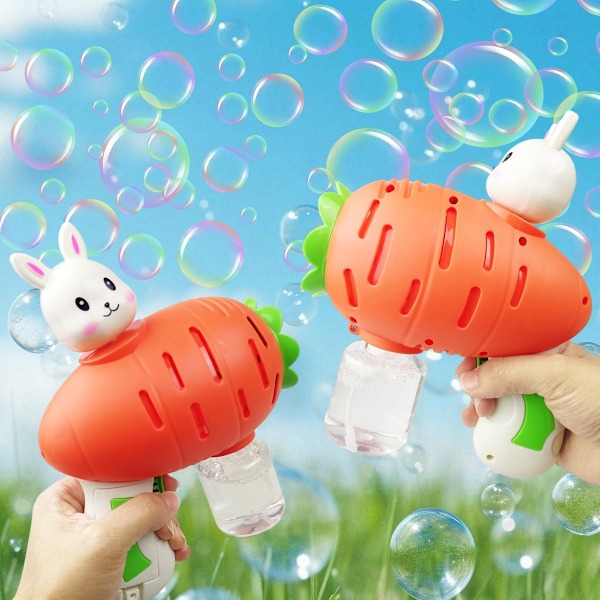 Påskkanin-Bubbelpistol Automatisk Bubbelblåsare Leksak för Barn Flickor Pojkar