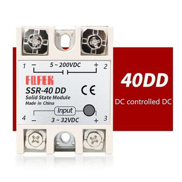 40dd 40a för DC 3-32V 24V-380V solid state relä för uppvärmd sängvärmare