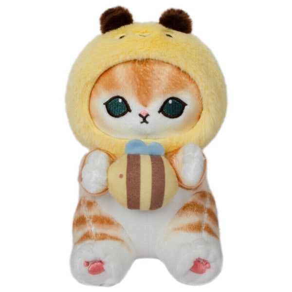 Mofusand Cat Forest Series Plyschleksak Mjuk PP Bomullsfyllning Bedårande Cartoon Bi Bee