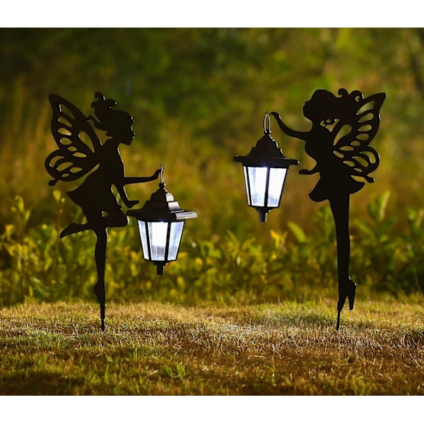 Solcellelampe, havepynt udendørs vandtætte lamper