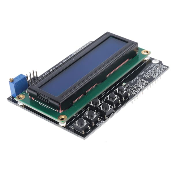 LCD 1602 16x2 näppäimistösuojakortti sinisellä taustavalolla robotille