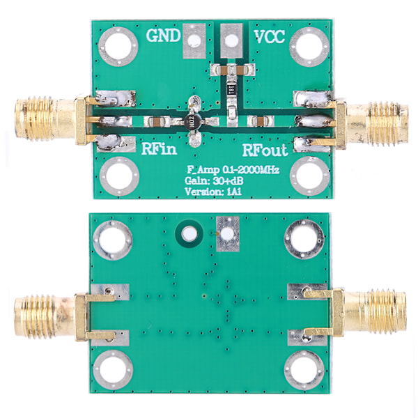 RF-bredbandsförstärkare Lågbrus LNA-kortmodul 0,1-2000MHz Förstärkning 30dB