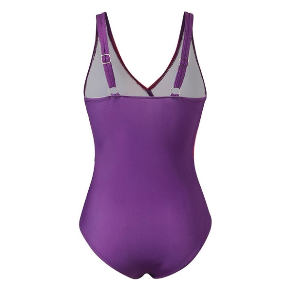 Naisten Gradient Yhden Kappaleen Kääre Uimapuku Vatsan Hallinta Kesä Ranta Pehmustettu Monokini Uimapuku Uima-Asu Plus Koko Gradientti Violetti Gradient Purple 2XL