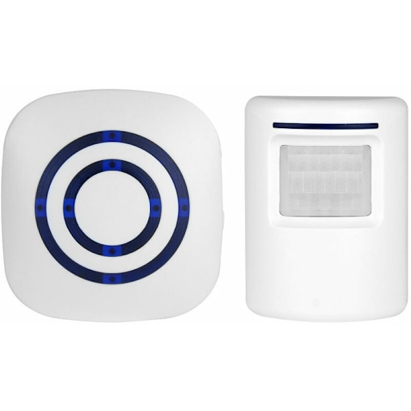 T801 Chime Trådlös Dörrklocka PIR Rörelsesensor Sensor för Hem Butik Butik (Vit)