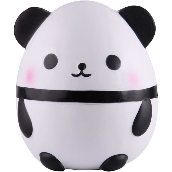 Panda Ägg Jumbo Squishy Långsamt Stigande Kläm Leksaker Doftande Kawaii Squishies Djur Leksak för Barn Vuxna 1st (Vit) Körsbär