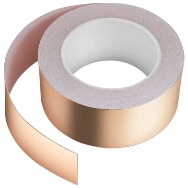 Koppartejp 20m*30mm kopparfolietejp skyddstejp kretspapper (0,06mm tjock)