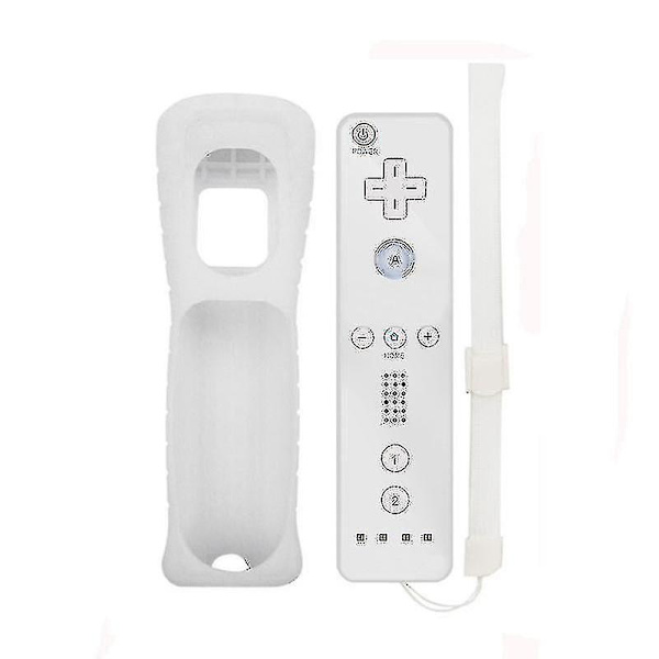 Wii-spel fjärrkontroll inbyggd rörelse Plus joystick Joypad för Nintendo White