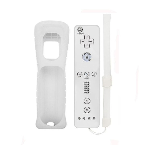 Wii-spilfjernbetjening med indbygget bevægelsesplus-joystick Joypad til Nintendo White