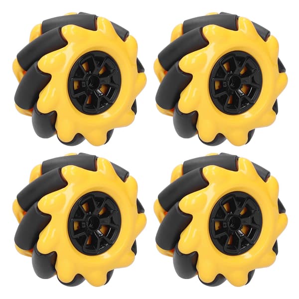 Mecanumhjul OmniDirectional Smart Robot Bildelar Tillbehör DIY Leksakskomponenter 60mm (2 Par)