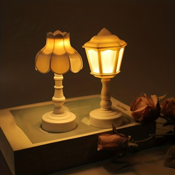 1 st LED Liten Bordslampa, Akryl Transparent Nattlampa, Heminredning Atmosfär Prydnader Type A
