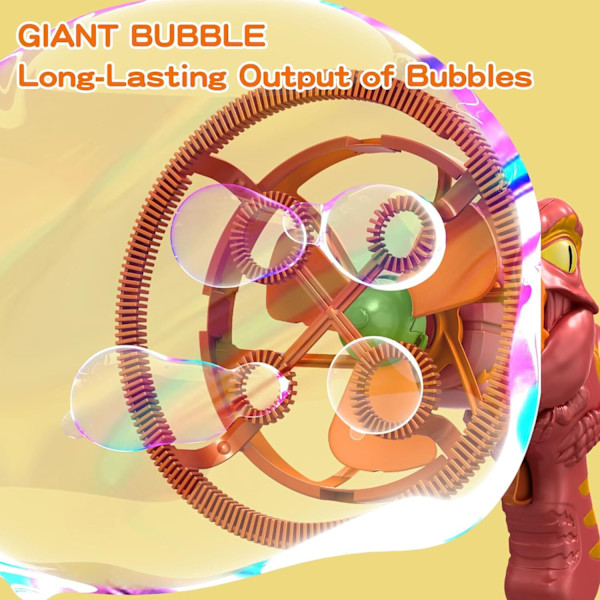 Bubbelpistol Bubbelmaskin Dinosaurie Bubbelblåsare Leksak för Barn och Småbarn BRANCH