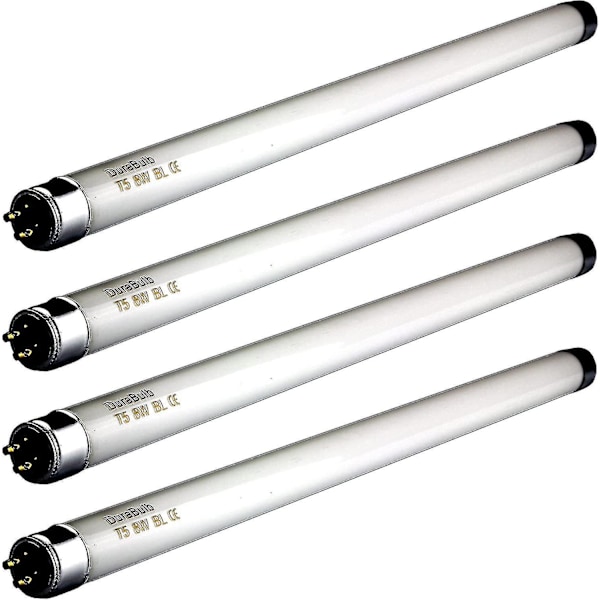 4 stk. 8w fluesmækker 12 tommer - T5 8 watt UV-rør til 16w fluesmækker/insektzapper