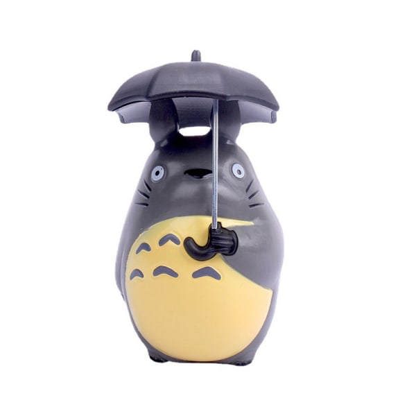 Plast Totoro Modellfigurer Fe Blomkruka Prydnader Miniatyr