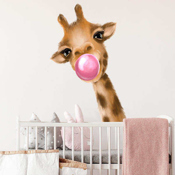 Giraff väggdekaler dekaler skala och klistra avtagbar för barnrum sovrum vardagsrum konst väggmålningar dekorationer