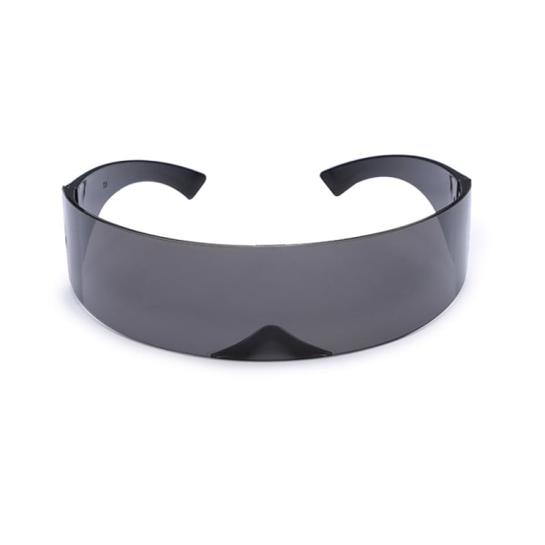 80-talets futuristiska cyberpunk Cyclops Visor solglasögon med