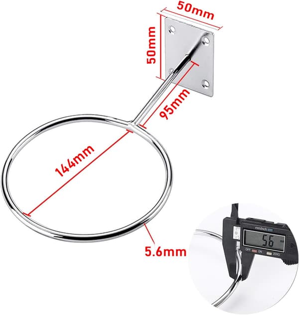 Väggmonterade bollhållare Sportbollställ Vägg 2-pack Mount Di