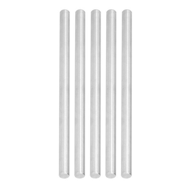 5 kpl ruostumattomasta teräksestä valmistetut pyöreät suorat akselitangot 8 mm:n lisävarustesetti robottileluun DIY4100-0008-0300