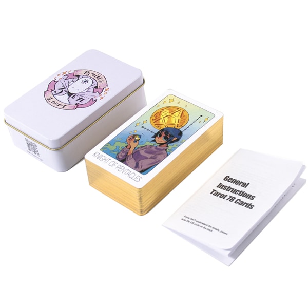 Tin Box Third Eye Tarot -kortit ennustuksen ennustuskorttipakka juhlat Bo monivärinen Multicolored one size