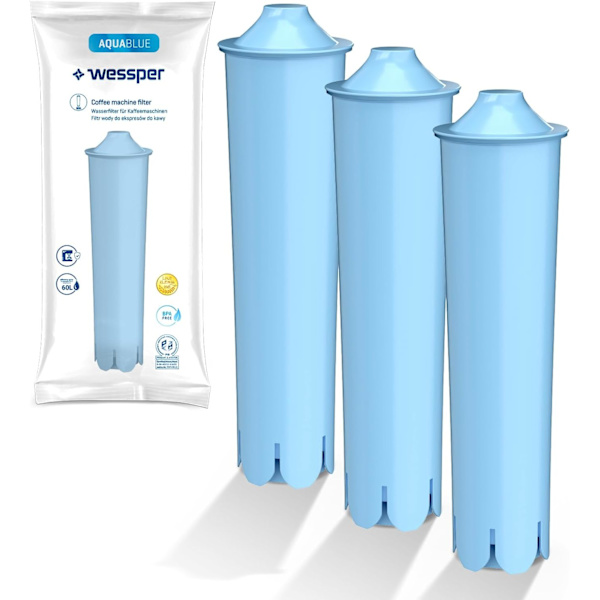 Vattenfilter Kompatibelt med Jura Claris Blue Filter A9 C5 C60 C9 F50 J6 F7 F8 J9 Ersättningsvattenfilter 3 pcs