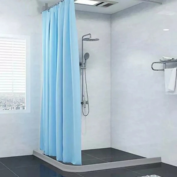 Silikoninen vedenpidätyslista WC:hen, kylpyhuoneeseen, suihkutilaan, veden erottamiseen, tulvasuoja, 1 kpl (1M, valkoinen)