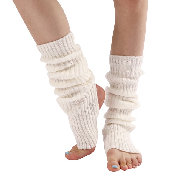 Ballet Leg Warmers Ribbed Leg Warmers Light Grey